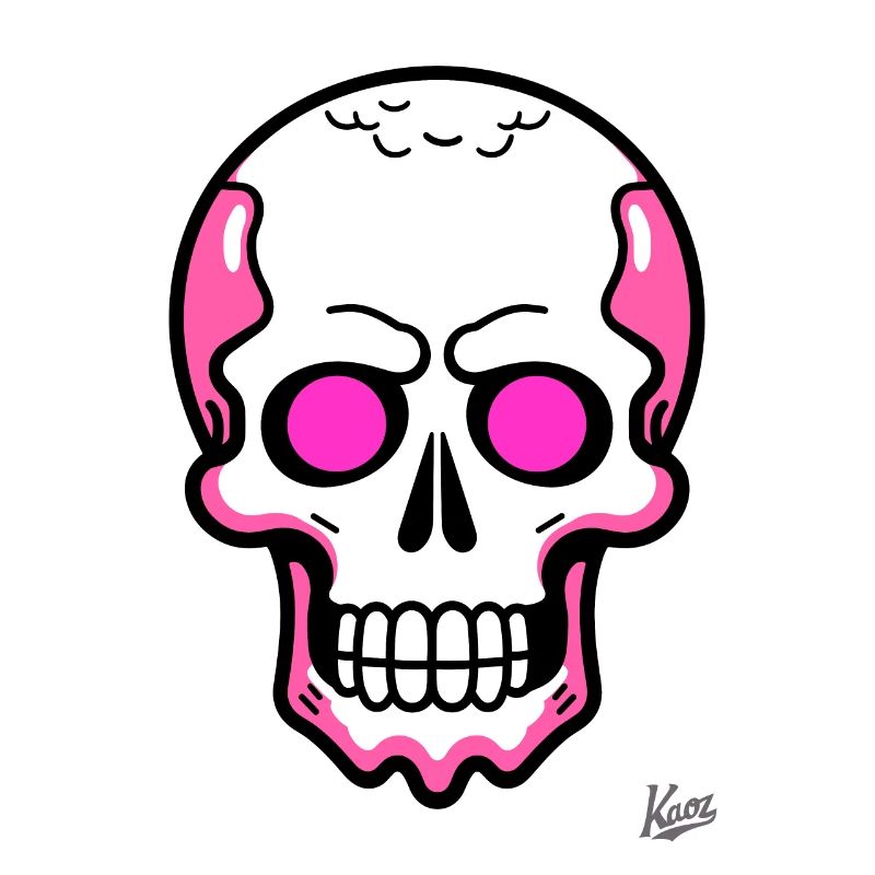 Tout simplement un crâne de crâne de dessin animé cool