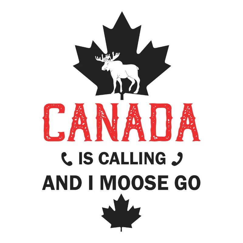 Orignal du Canada Drapeau canadien Feuille d’érable