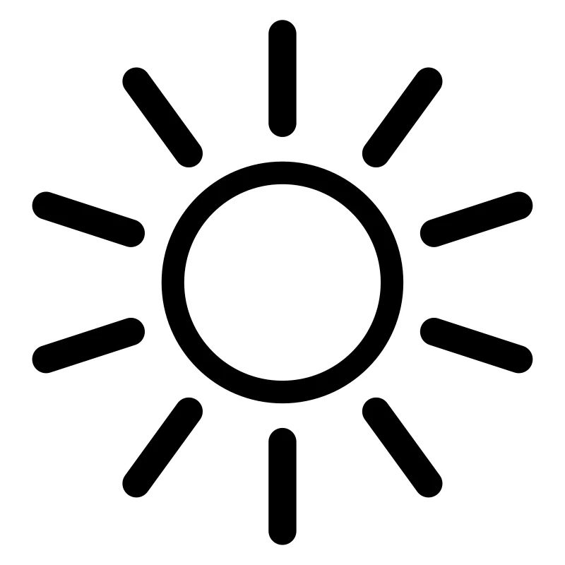 Soleil Dessin à trait forme