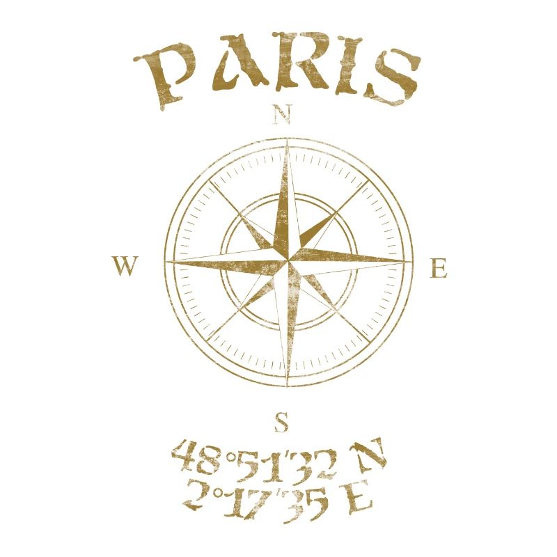 Compass GPS coordinates Paris
