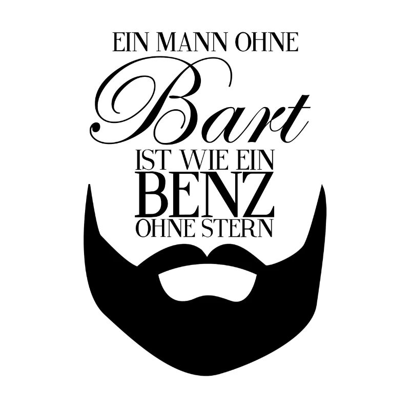 Bart, Beard - Sort - Cadeaux idée hommes