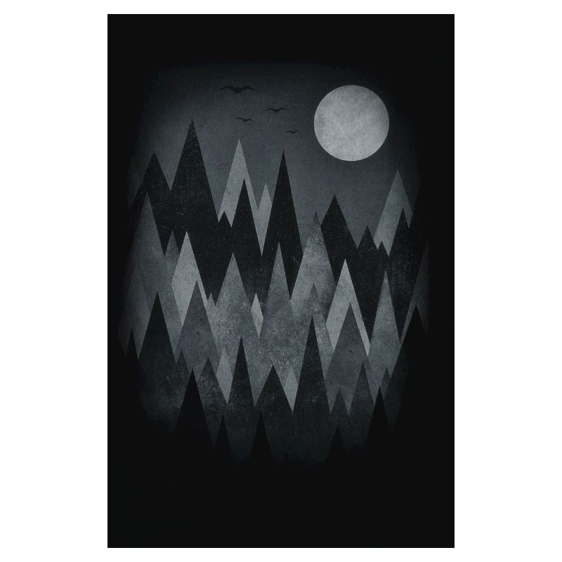 Scary Forest Art (Abstract triangles) Phone Case