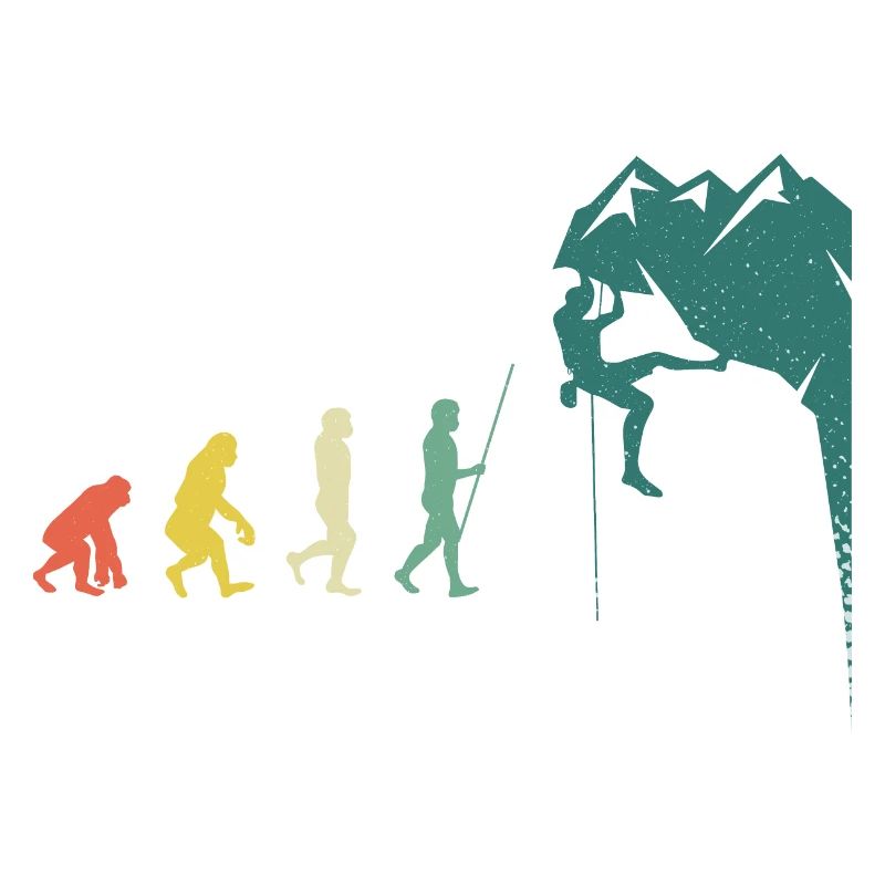 Boulderer Evolution Klettern Kletterwand