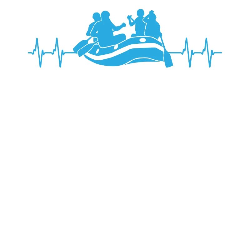 Rafting ECG Line White Water Boating Gift