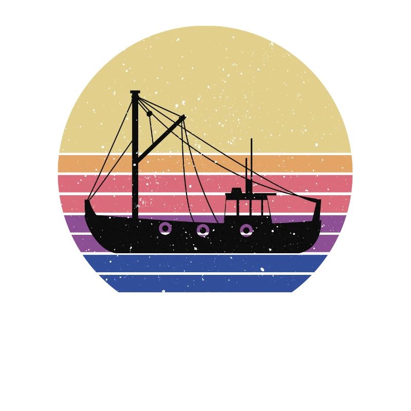 Fischkutter Retro Design