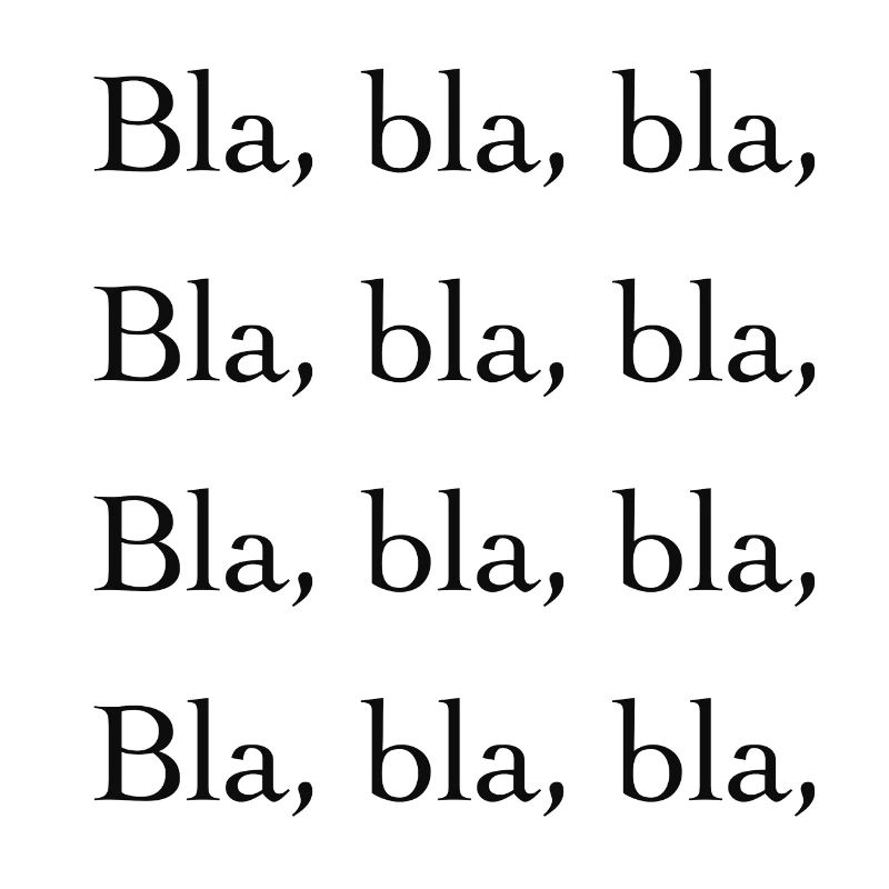 Bla, bla, bla,
