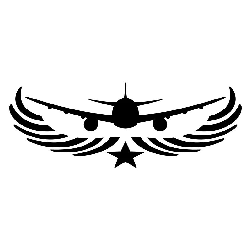 star emblem front front plane fly pilot machine ju