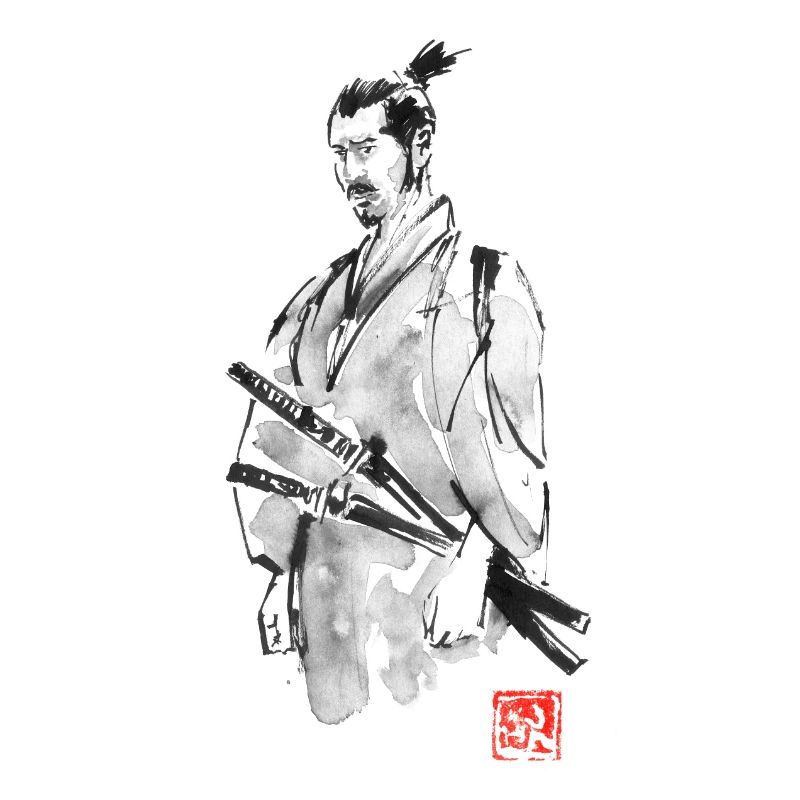Samurai in seinem Daisho