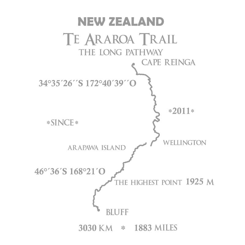 Neuseeland "Te Araroa Trail" The long pathway