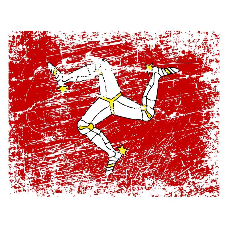 Île de Man Flagge Triskele Drapeau de l’île de Man