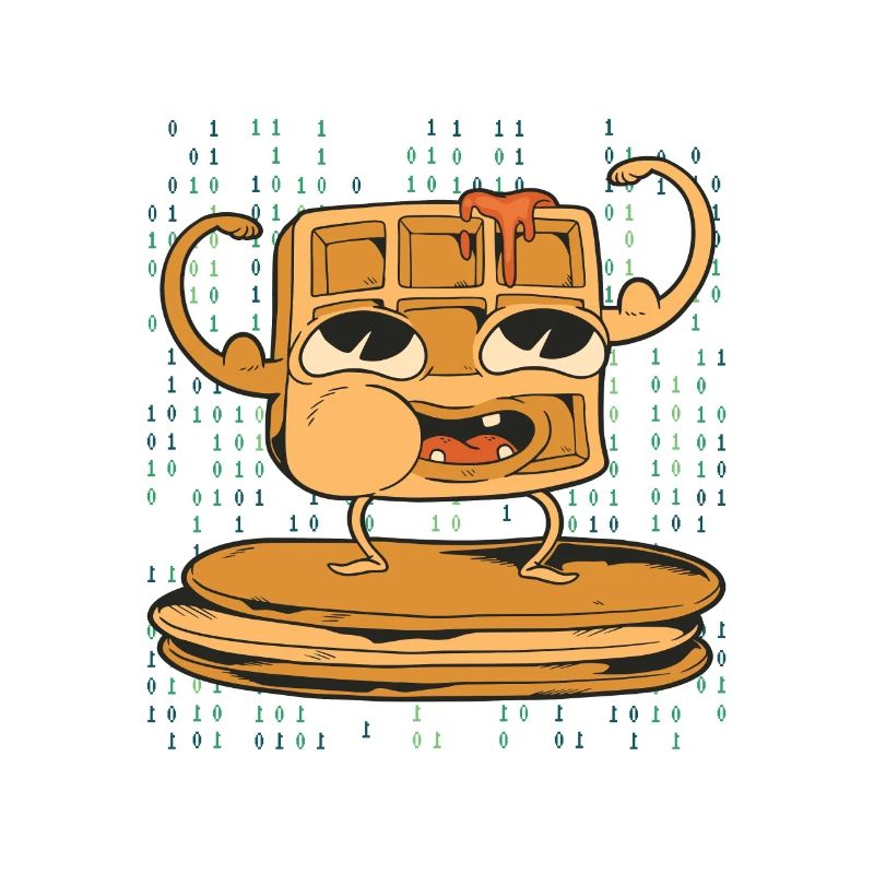 Funny Retro Full Stack Developer Art