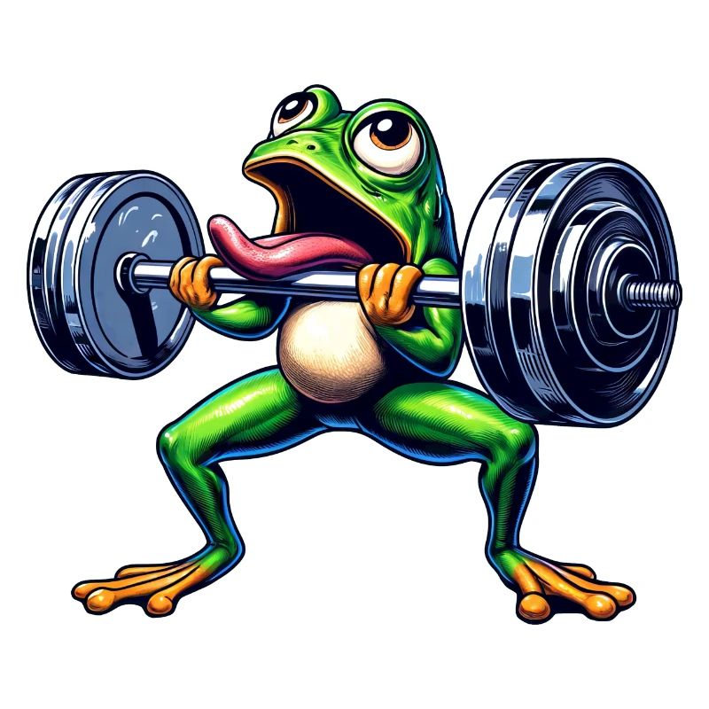 Frog Toad Workout Dumbbell Workout Funny
