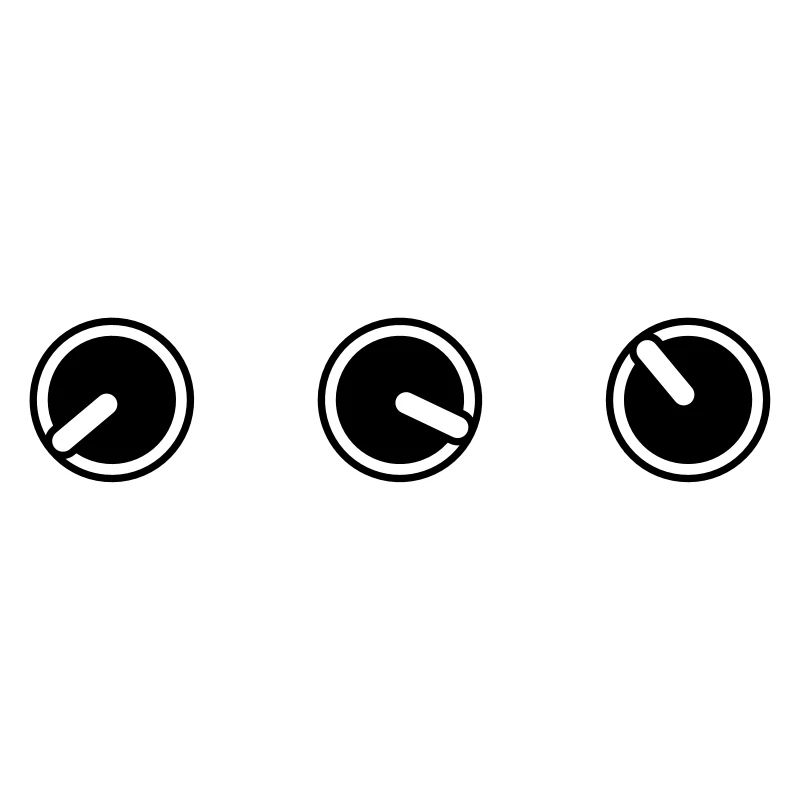 round circle turn loudness button knobs switch pla