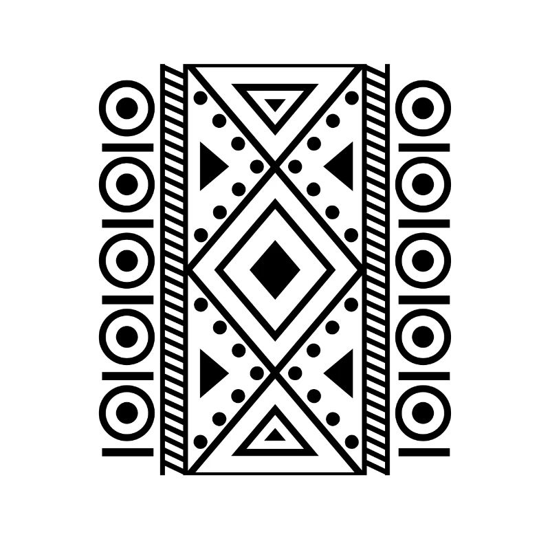 beautiful pattern design black