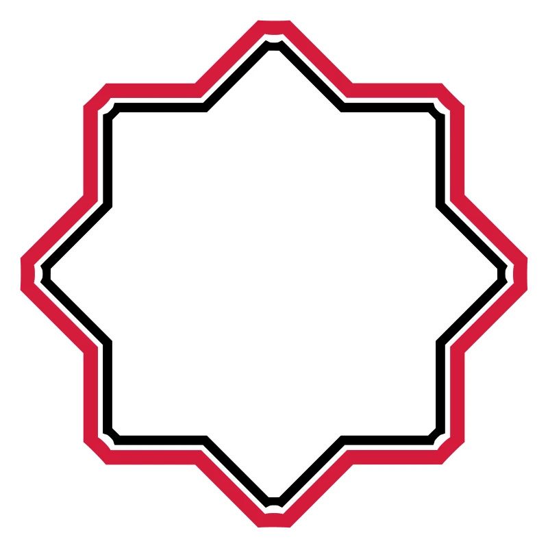 red star border frame text field write n