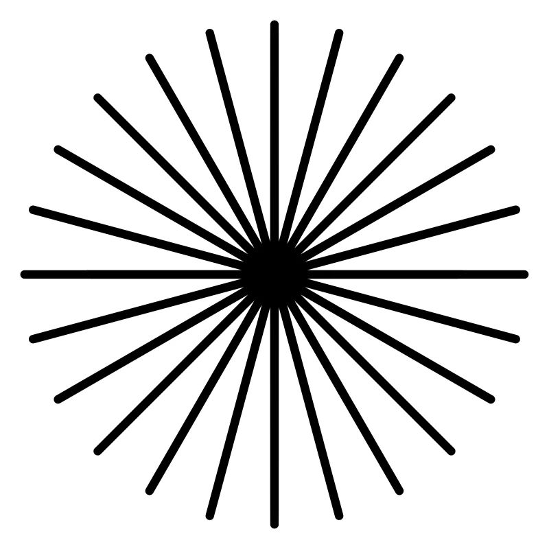 Lines Circle Sun Rays