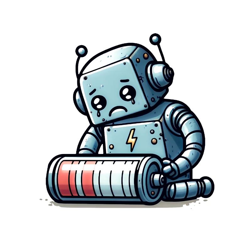 Robot Weak Battery Robo-Problems