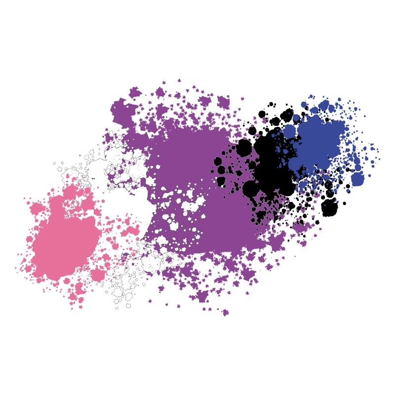 Blobs de Genderfluid Pride