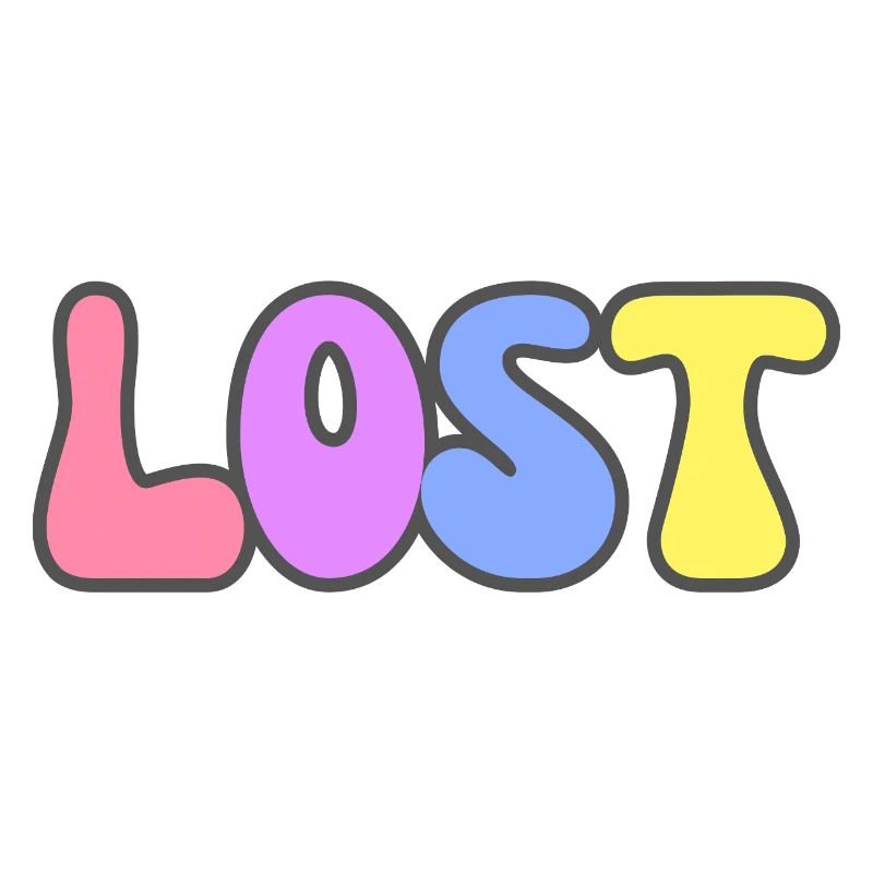 Lost Modern Typography Cool Art Studio Brand Logo