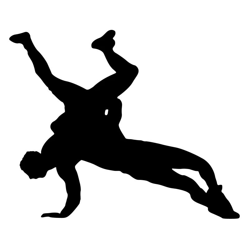 Conception de silhouette de lutte