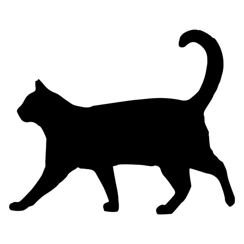 Silhouette de chat classique