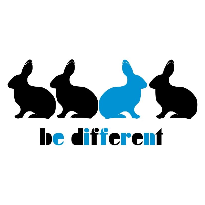 Être différents lapin Bunny 2C unique unique.