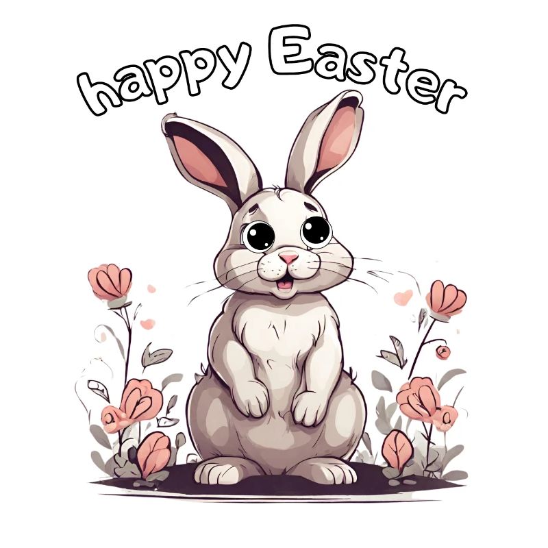 happy easter rabbit