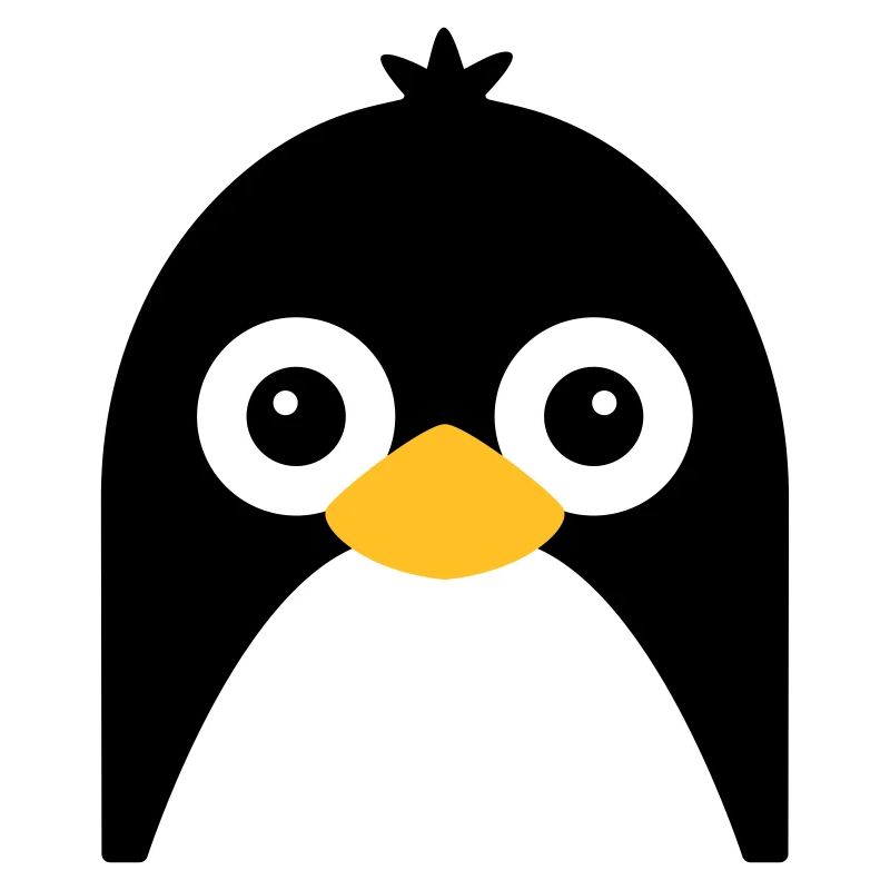 Visage de pingouin mignon