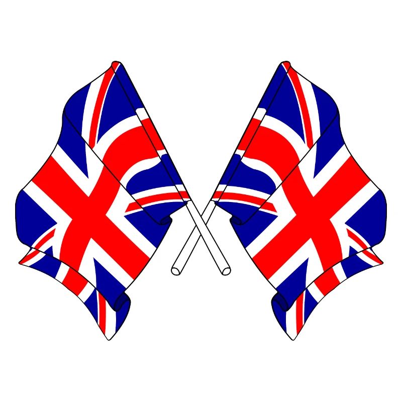 Two flags Great Britain