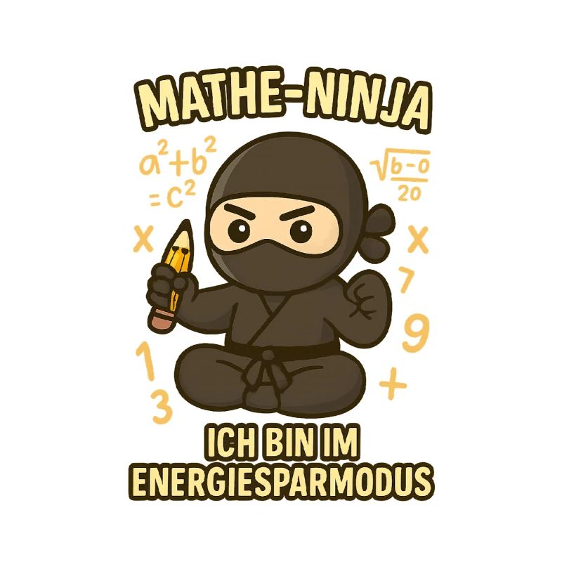 Ninja drôle de maths pour professeur de maths
