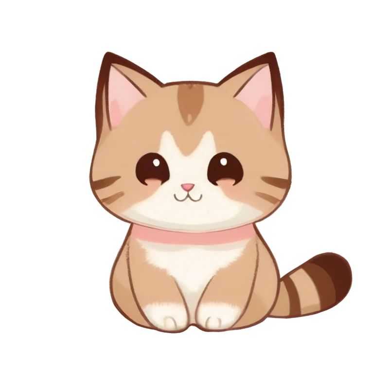 dessin chat, chat mignon, bébé chat