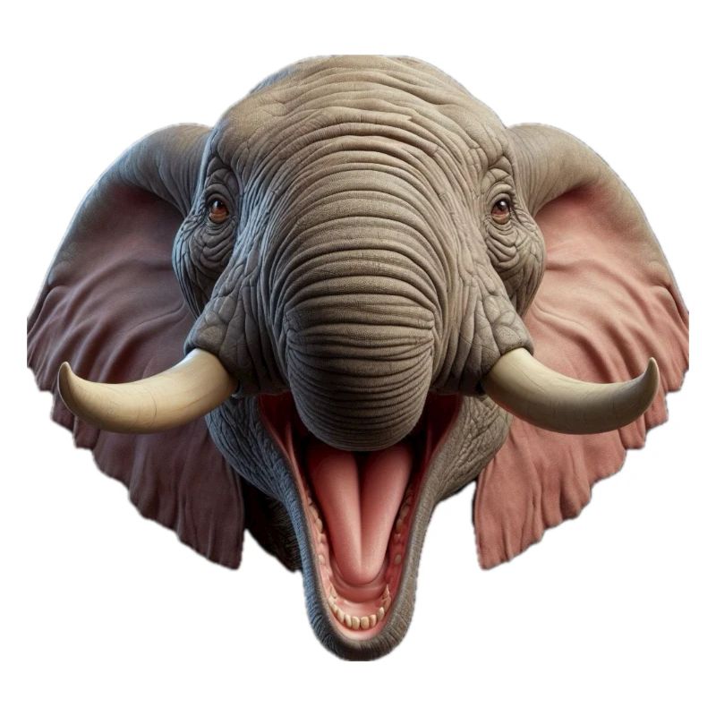 Lachender Elefant 2