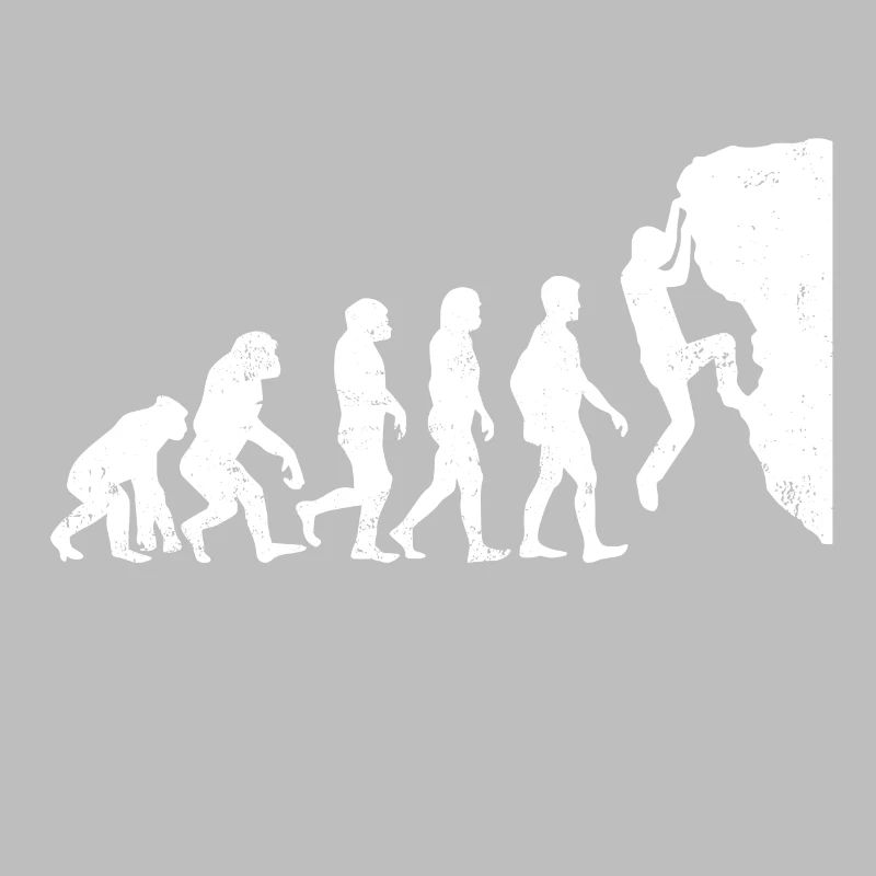 Klettern evolution bouldern geschenk bergsteigen