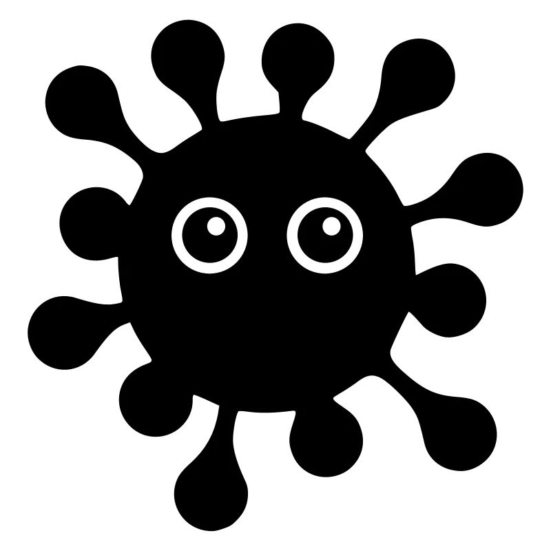 ★ Couleurs de conception modifiables ★ Virus aux yeux écarquillés