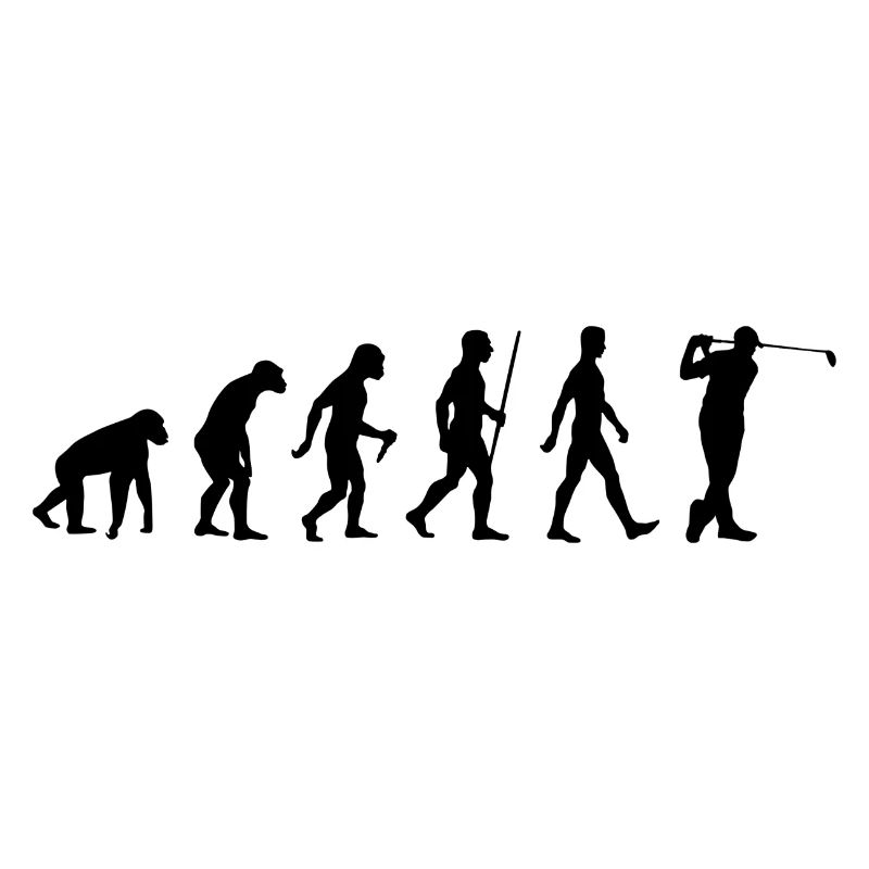 Golf Evolution Golfer Entwicklung Golfen