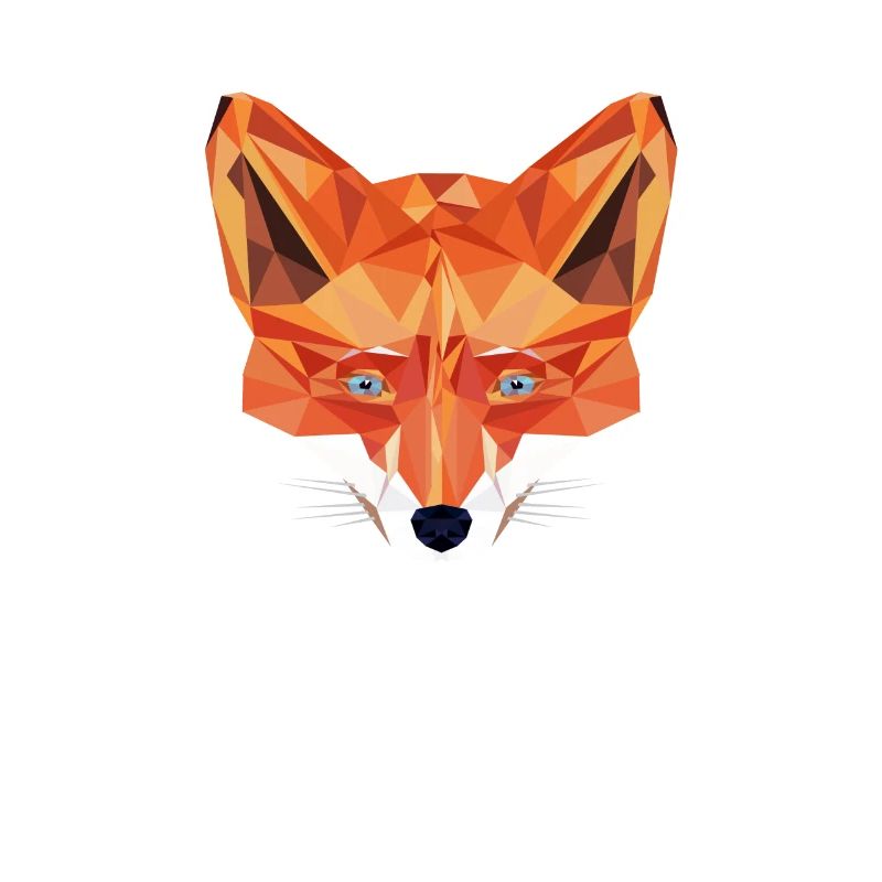 Fuchs Low Poly Design Spruch: Zero Fucks Given