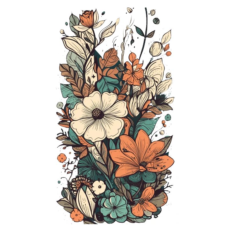 Wunderschönes Boho Blumen Herbarium Bouquet