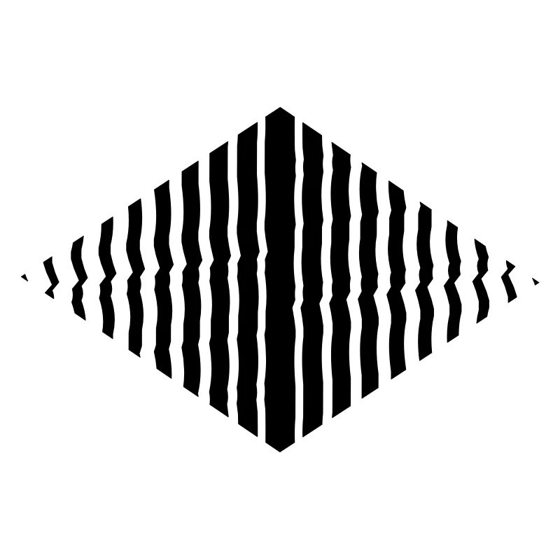 Rhombus shape line pattern many strokes