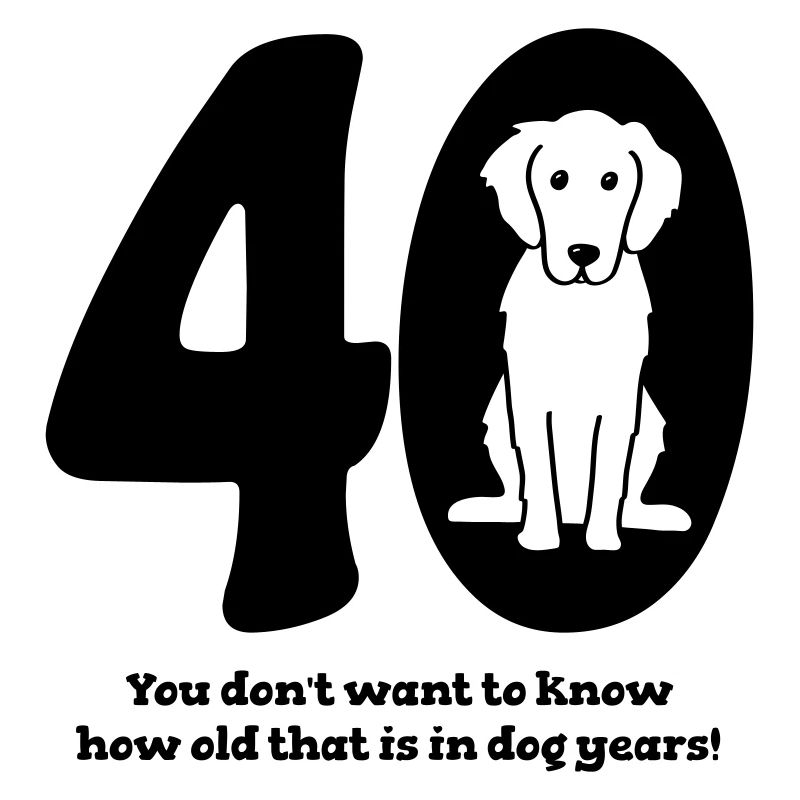 40e anniversaire avec chien