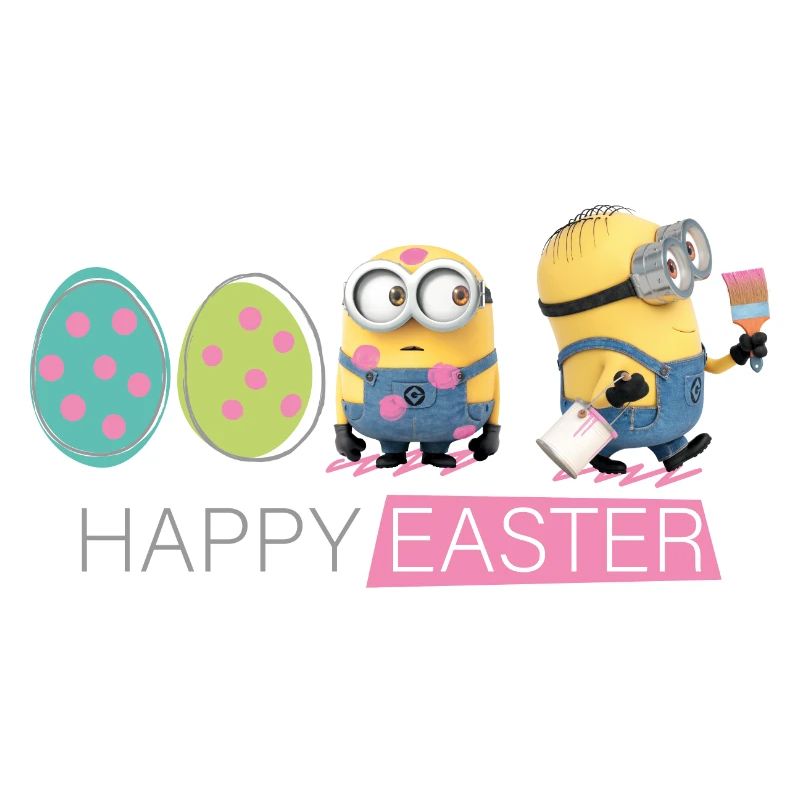 Minions With Easter Eggs Happy Easter