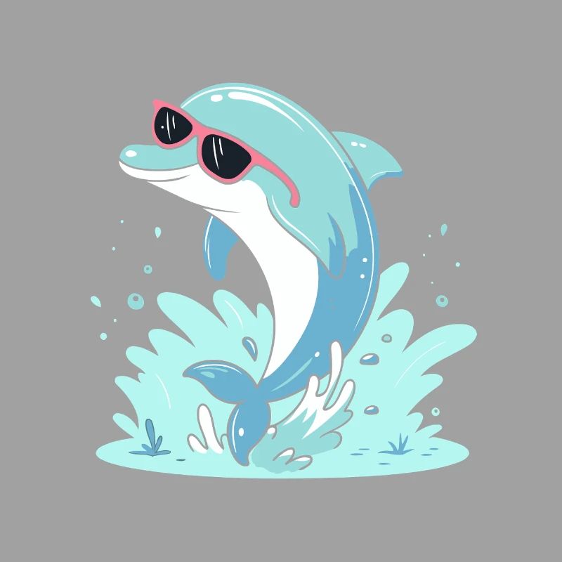 Dolphin Summer Pink Glasses