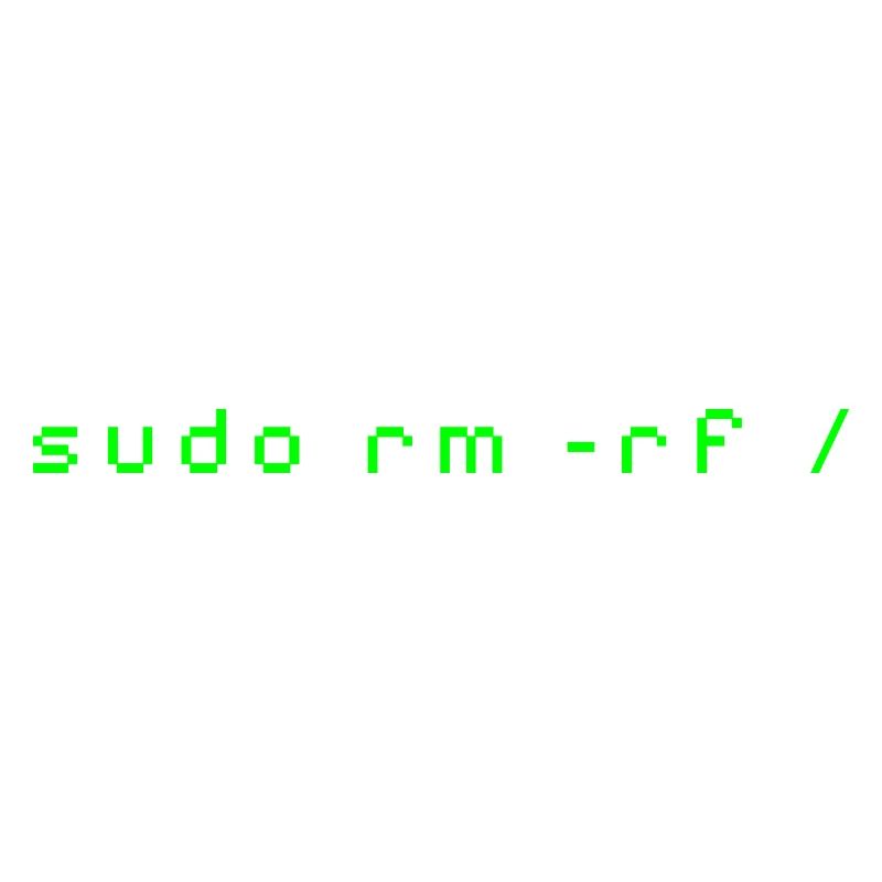 T-shirt Linux rm -rf - Commande Admin Sys & Dév