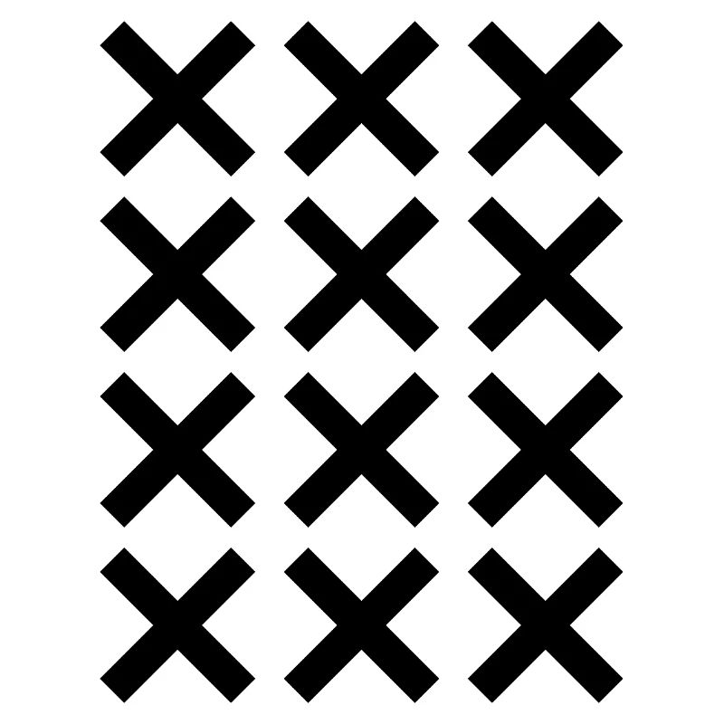 X pattern grid design