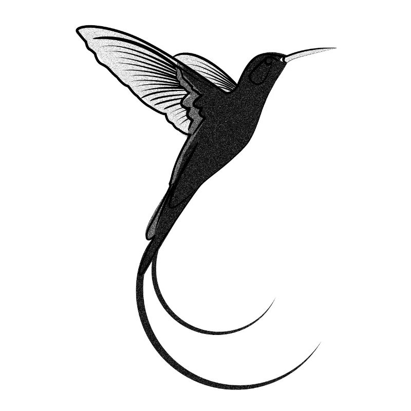 Colibri design sable noir
