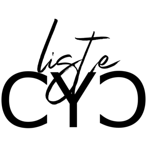 Motif texte CYC liste - cycliste - T-shirt contrasté Homme