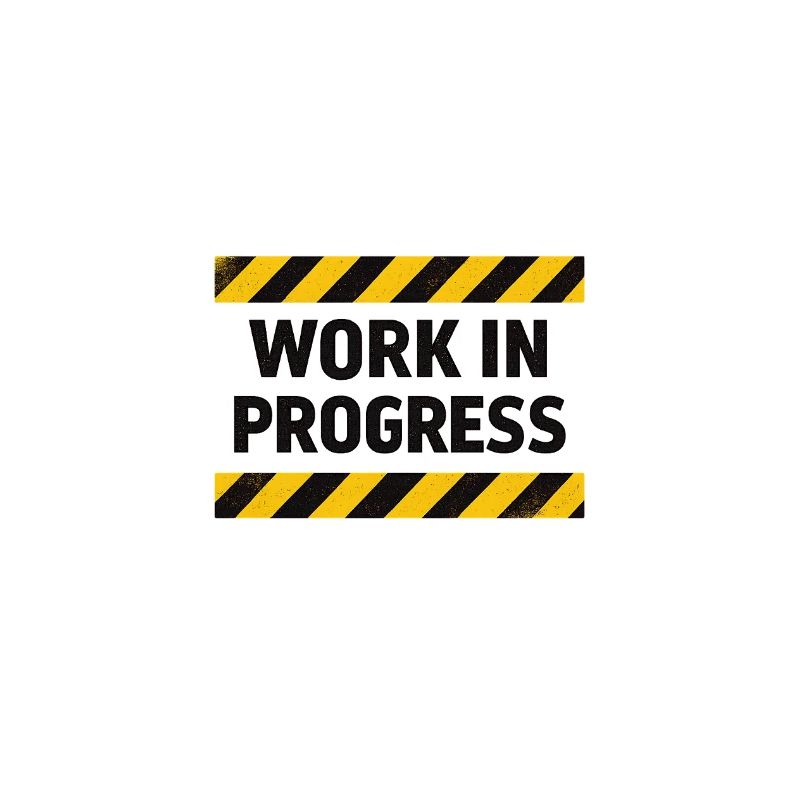 Progrès en cours – bande d’avertissement