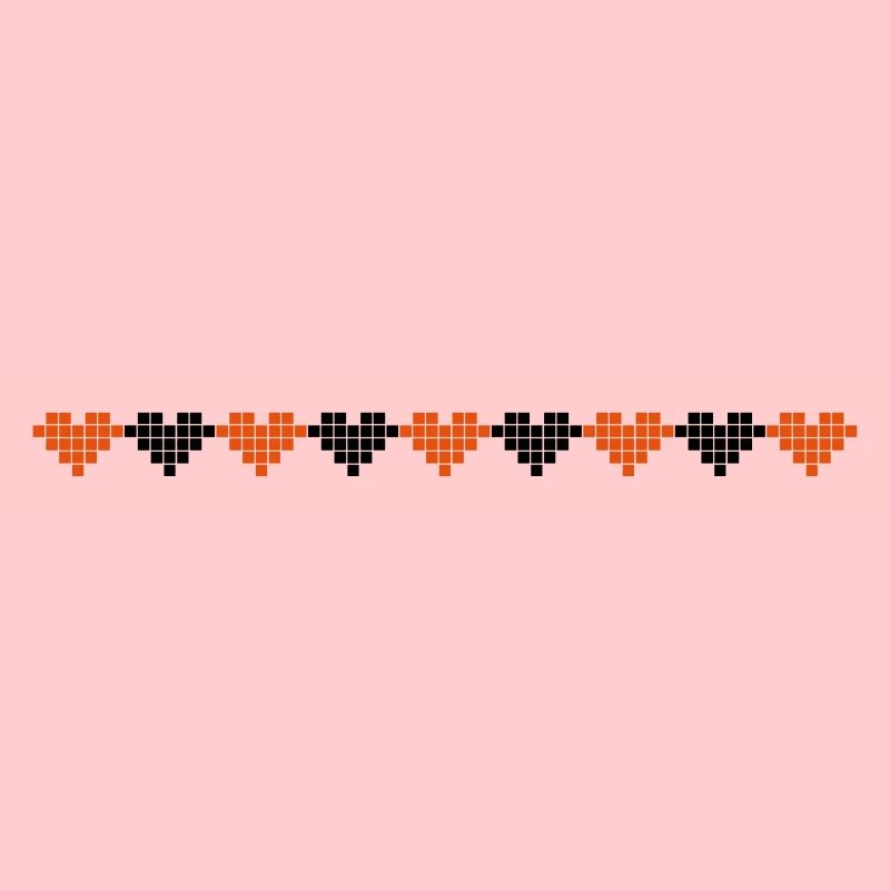 Knitting pattern pattern line heart