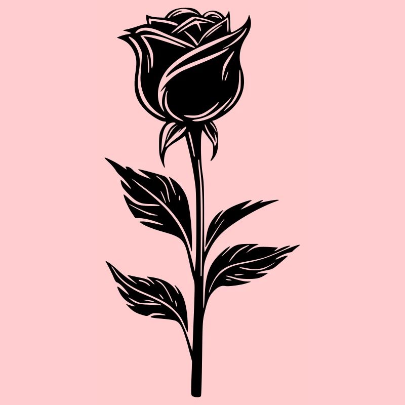 Schlichtes Rosendesign