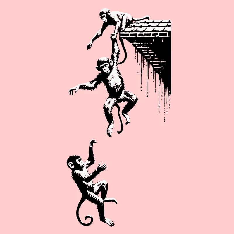 3 Monkeys Monkey Gang Monkey Falls Down