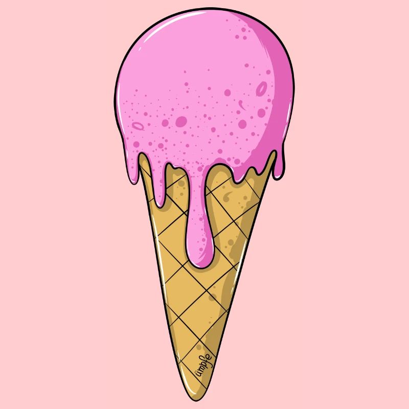 | de crème glacée Crème glacée rose rose | Glace